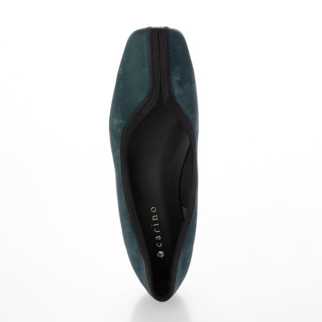 カリーノ（carino）/スクエアトゥ切り替えデザインフラットパンプスの