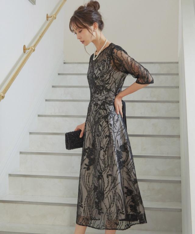 ドレスアン（Dress Ann）/刺繍パーティードレス結婚式ワンピース