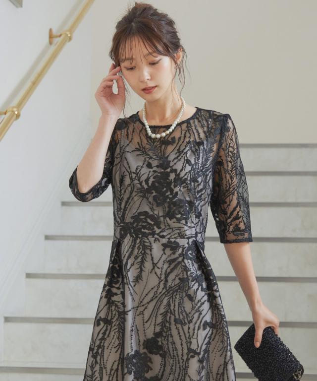 ドレスアン（Dress Ann）/刺繍パーティードレス結婚式ワンピースドレス