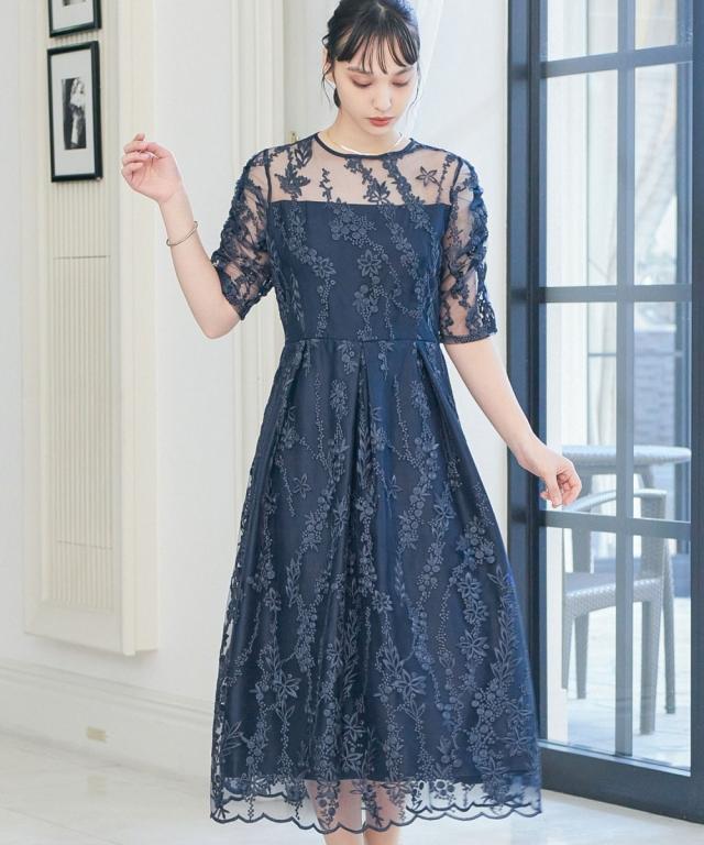 ドレスアン（Dress Ann）/刺繍パーティードレス結婚式ワンピースドレス