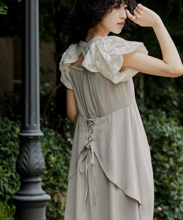 サイズ限定SALE!!TADASHI SHOJI ネオプレンレースカクテルドレス TADASHI SHOJI レース メタリック白黒ネオプレン ロングドレス