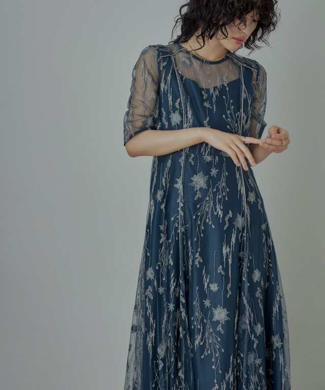 ドレスアン（Dress Ann）/フラワー刺繍チュールドレス結婚式