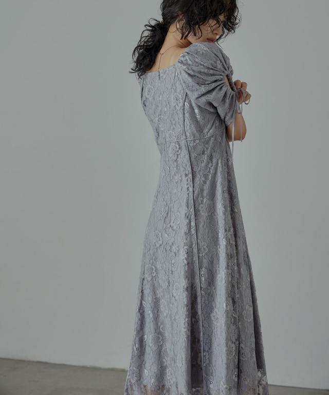 ドレスアン（Dress Ann）/肩あき袖レースドレス結婚式ワンピースドレス