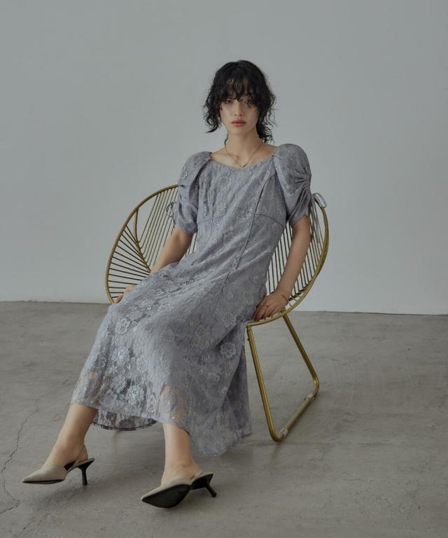 ドレスアン（Dress Ann）/肩あき袖レースドレス結婚式ワンピースドレス ドレスアン（Dress Ann）/肩あき袖レースドレス結婚式ワンピースドレス