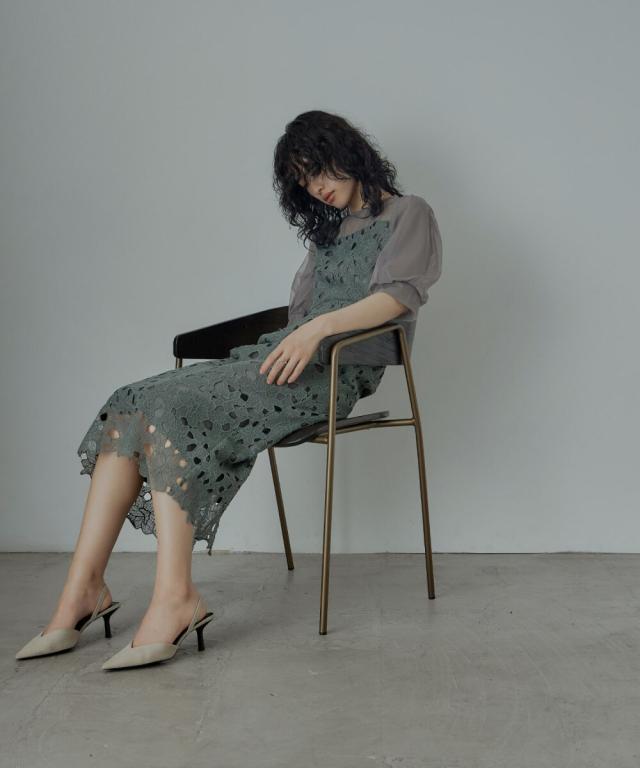 ドレスアン（Dress Ann）/チュール切替ドレス結婚式ワンピースドレスの