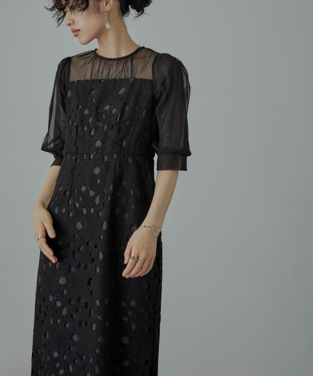 ドレスアン（Dress Ann）/チュール切替ドレス結婚式ワンピースドレスの