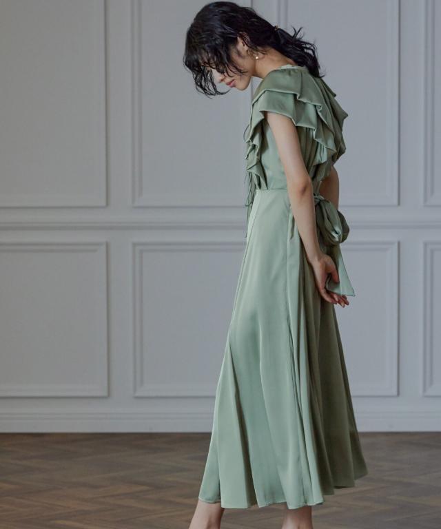 ドレスアン（Dress Ann）/ボリュームフリルサテンリボンドレス結婚式ドレス_7