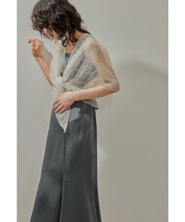 ニアナ（niana）/ラメ刺繍チュールショール