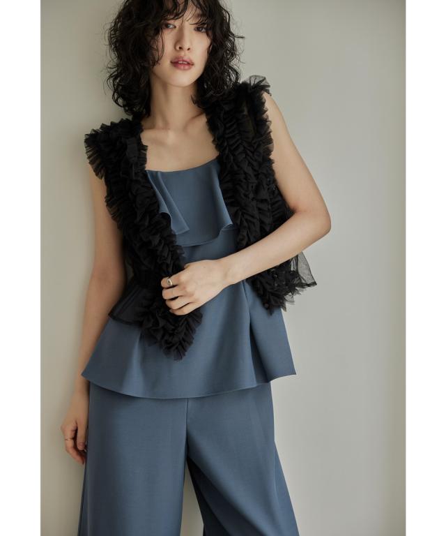 ニアナ（niana）/チュールフリルベスト