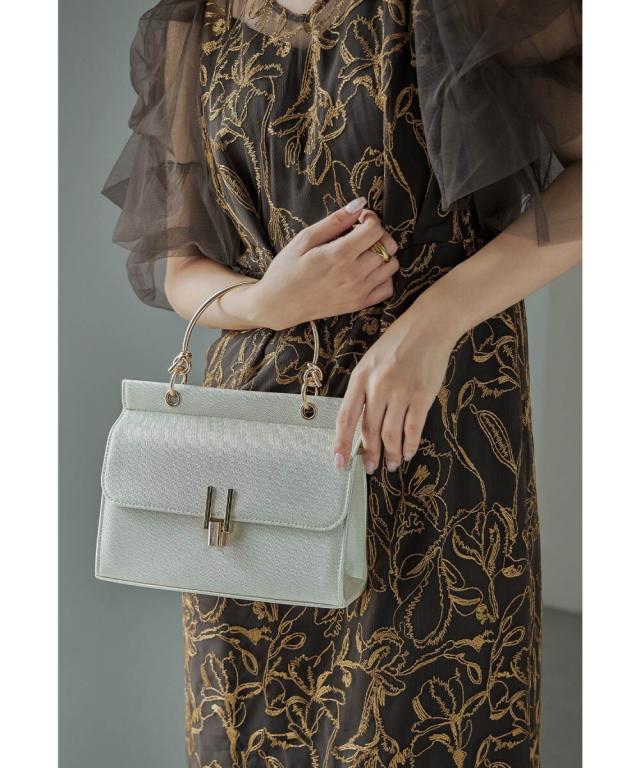 ニアナ（niana）/メタルハンドルラメバッグ