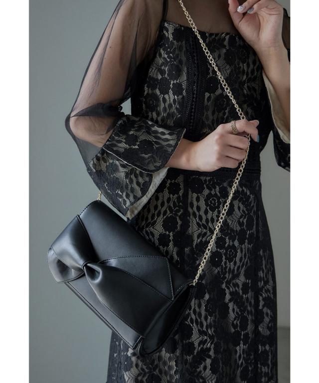 ニアナ（niana）/リボンモチーフクラッチバッグ