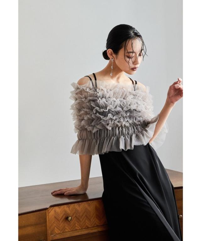 【未使用】niana パーティードレス niana 結婚式 ワンピース パーティードレス 総レース シアー 5分