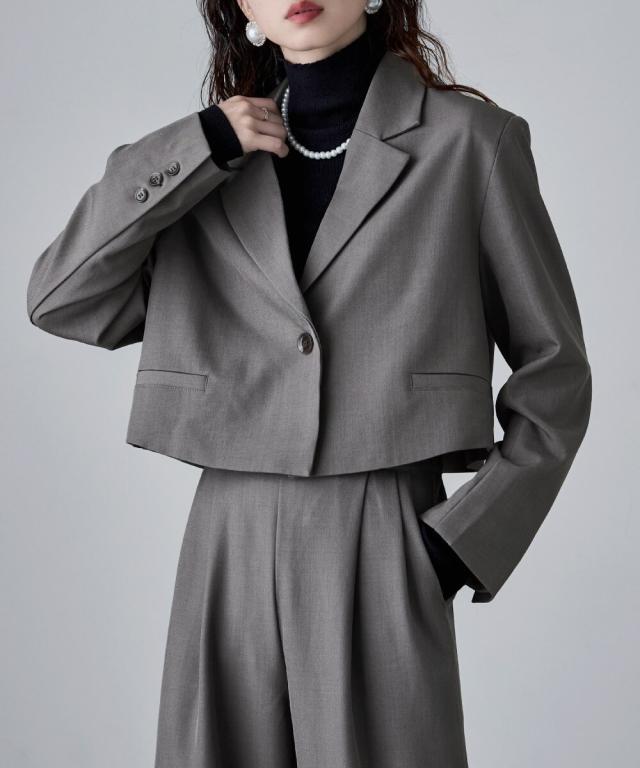 エトル（etoll．）/【単品】ショートテーラードジャケット