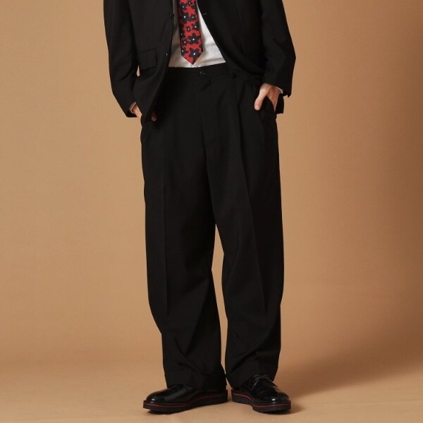 フォーティーカラッツ アンド ゴーニーゴ（40CARATS&525）/ディープブラックワイドスラックスの通販は 23,760円