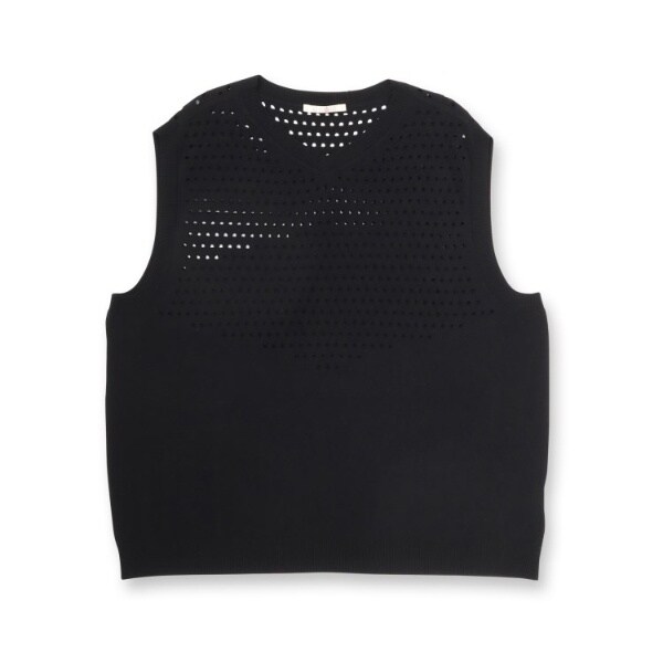 フォーティーカラッツ アンド ゴーニーゴ（40CARATS&525）/透け編みニットべスト フォーティーカラッツ アンド ゴーニーゴ（40CARATS&525）/透け編み