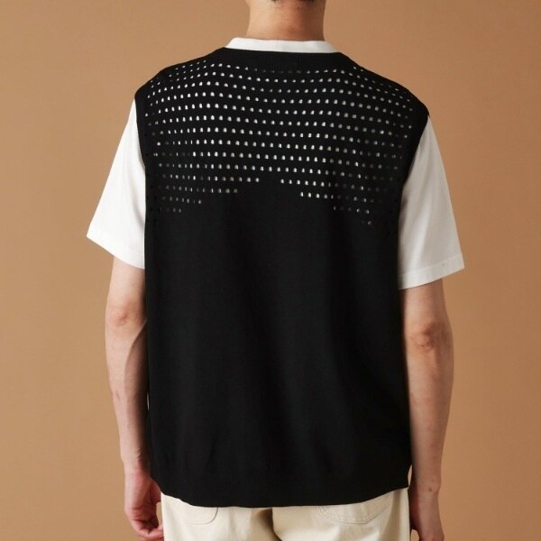 フォーティーカラッツ アンド ゴーニーゴ（40CARATS&525）/透け編みニットべスト フォーティーカラッツ アンド ゴーニーゴ（40CARATS&525）/透け編み