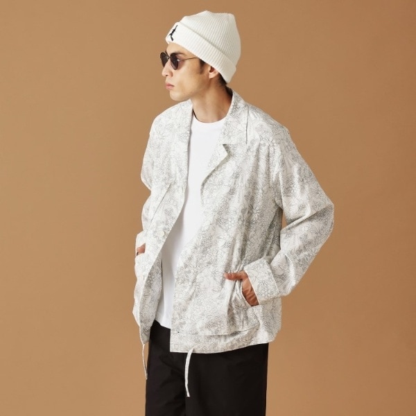 フォーティーカラッツ アンド ゴーニーゴ（40CARATS&525）/【Sサイズ〜】ビリケンプリントシャツ地コーチジャケット