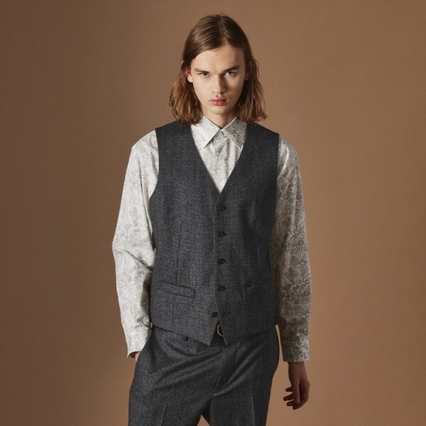 フォーティーカラッツ アンド ゴーニーゴ（40CARATS&525）/【Sサイズ〜】ピンチェックミルドヴェスト