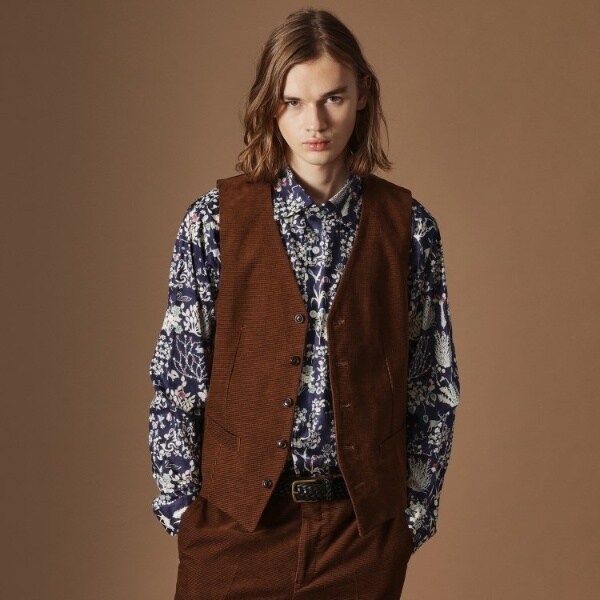 フォーティーカラッツ アンド ゴーニーゴ（40CARATS&525）/【Sサイズ〜】ドビーキャラメルコールベスト