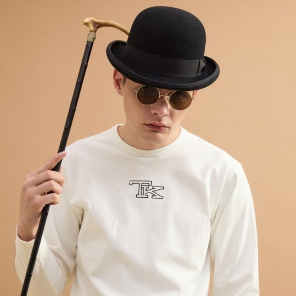 フォーティーカラッツ アンド ゴーニーゴ（40CARATS&amp;525）/TK刺繍長袖丸胴Tシャツ