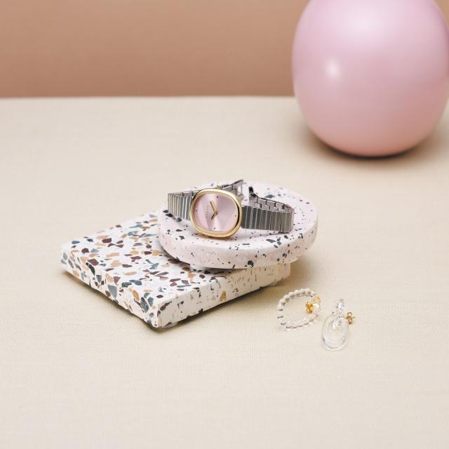 ペア収納BOX付き クリスチャンポール ペアウォッチ グリッド 格子柄 チェック ブラック 黒 レザー 天然皮革 GR-01GRL-01 腕時計 クリスマス プレゼント ペア時計収納BOX付きクリスチャンポール 腕時計 手表 ペアウォッチ