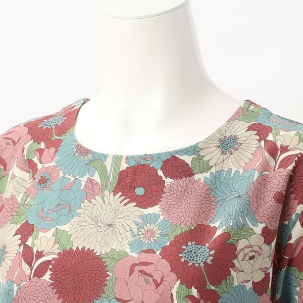 クインティ/【大きいサイズレディース】レトロフラワーチュニック