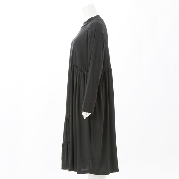 クインティ（QUINTY）/【大きいサイズ レディース】異素材切替フレア