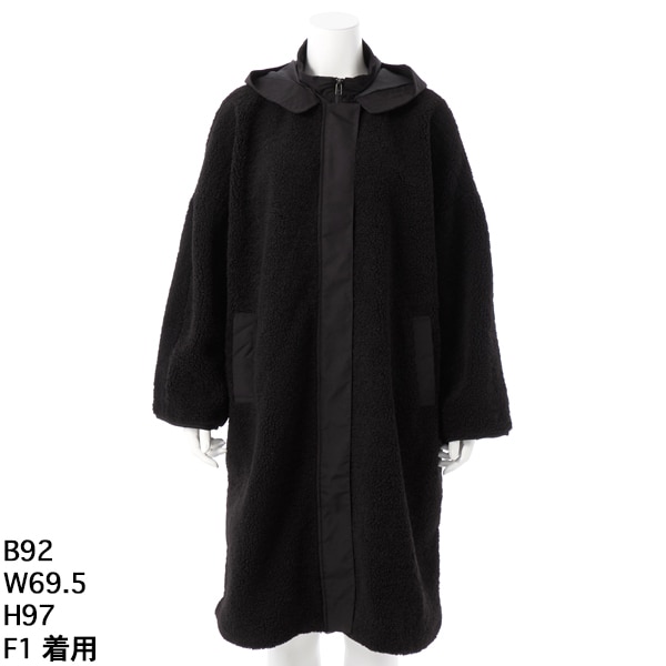 クインティ（QUINTY）/【大きいサイズレディース】異素材×ボア