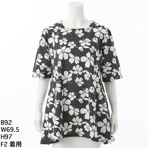 クインティ（QUINTY）/【大きいサイズレディース】花柄ジャガード