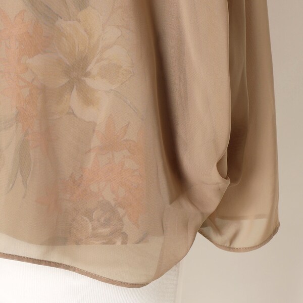 ターシャルビー/【大きいサイズレディース】フラワープリント×シフォン