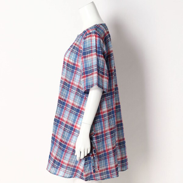 ターシャルビー/【大きいサイズレディース】コットンシルク先染め