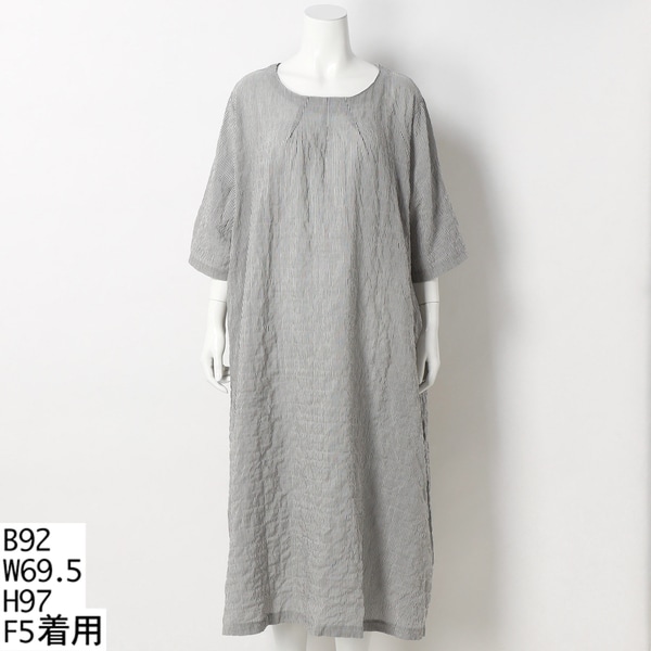 ターシャルビー（Tasha Ruby）/【大きいサイズレディース】サッカーフレアロングワンピース【日本製】