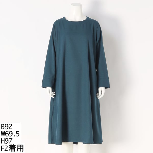 ターシャルビー（Tasha Ruby）/【大きいサイズレディース】ウルコフレアロングワンピース(日本製)