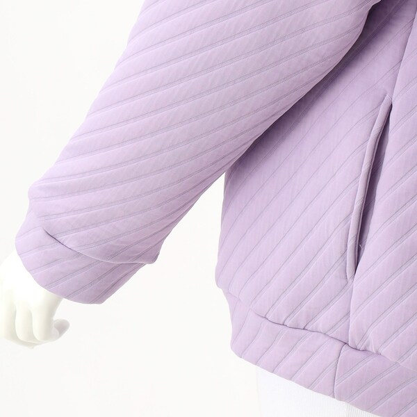 ターシャルビー/【大きいサイズレディース】音符チャームパウダリータッチキルティングパーカー【日本製】 ターシャルビー/【大きいサイズレディース】音符チャームパウダリー