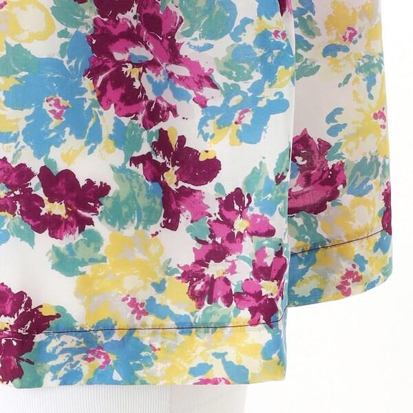 ターシャルビー/【大きいサイズレディース】スパンローンフラワープリントブラウス【日本製】 ターシャルビー/【大きいサイズレディース】スパンローンフラワー