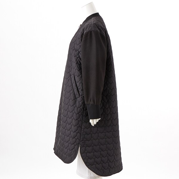 ターシャルビー（Tasha Ruby）/【大きいサイズレディース】ハートキルティングロングブルゾン中綿コート ターシャルビー（Tasha Ruby）/【大きいサイズレディース】ハート