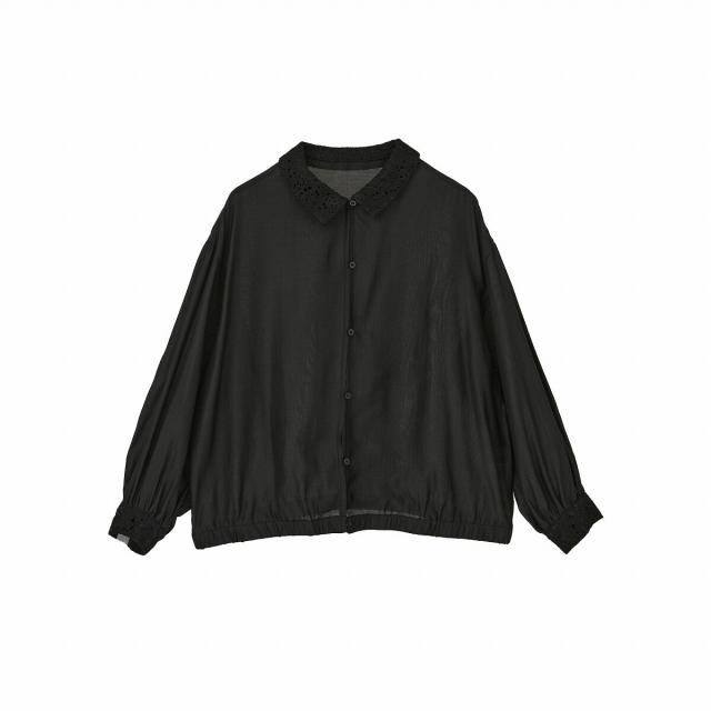 レスウェル（leswel）/【Ｍ〜Ｌ】レースカラーエアリーシャツブルゾン_16