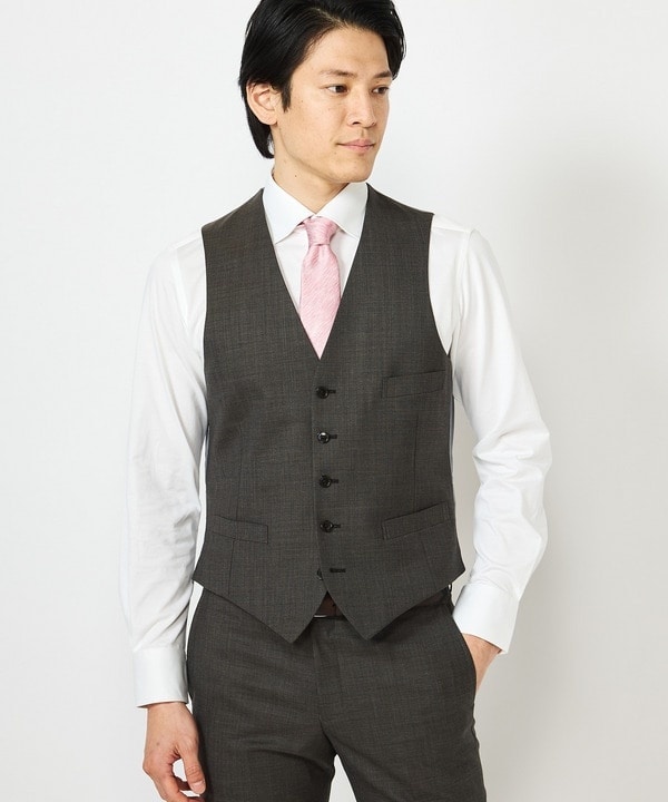 CROWDED CLOSET 新品　クラウデットクローゼット　スーツ クラウデッドクローゼット（CROWDED CLOSET）/シャークスキン柄ベスト