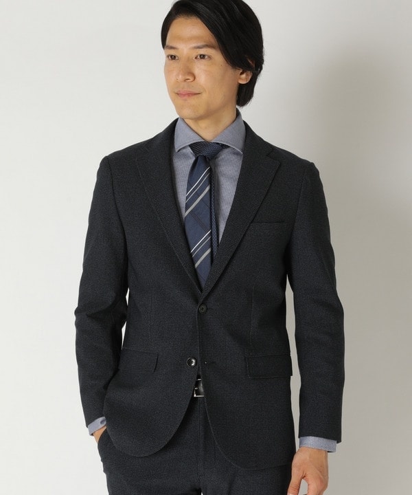 クラウデッドクローゼット（CROWDED CLOSET）/グレンチェックプリントジャージジャケット/セットアップ別売りパンツあり