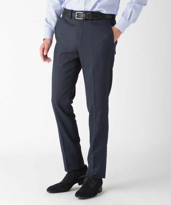 クラウデッドクローゼット（CROWDED CLOSET）/バーズアイ/ホップサックストレッチスラックス（セットアップ対応）