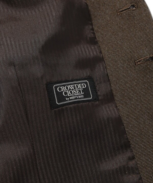 クラウデッドクローゼット（CROWDED CLOSET）/LANATECピンヘッド調ツイルベスト（スリーピース対応）_12