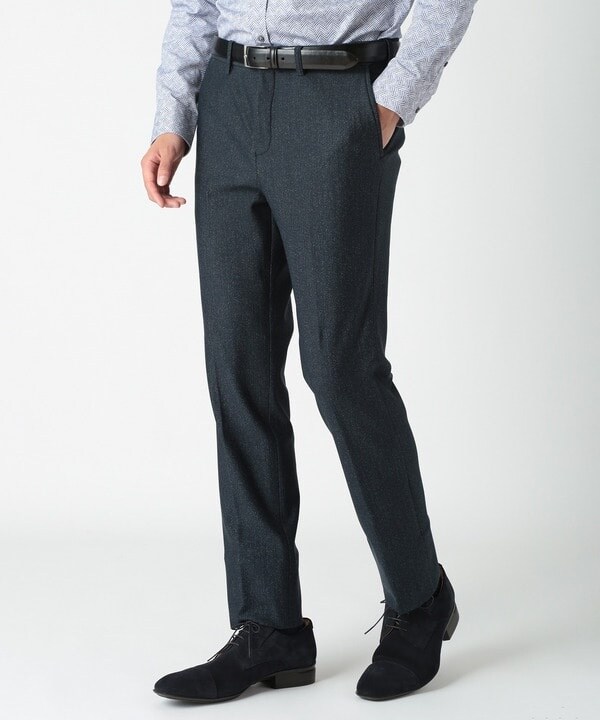 クラウデッドクローゼット（CROWDED CLOSET）/ヒートパフォーマーツイルプリントスラックス（セットアップ対応）