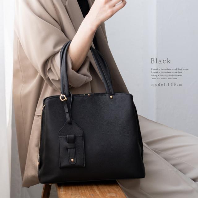 ヴィータフェリーチェ（VitaFelice）/フォーマル本牛革2wayスクエアハンドバッグ【aroco/アロコ】セレモニー向け