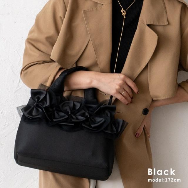 ヴィータフェリーチェ（VitaFelice）/リボン2wayトートバッグ【aroco/アロコ】