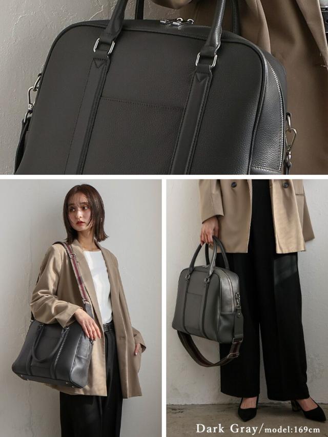 ヴィータフェリーチェ（VitaFelice）/本革2wayスクエアボストンバッグ