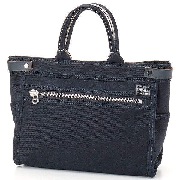 最終【極美品】PORTERインターナショナル　トートバッグ　ネイビー　HEAT ポーター 吉田カバン（PORTER）/ポーター ネイキッド トート