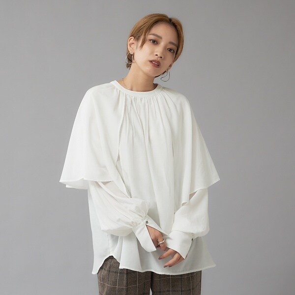 ノミネ（NOMINE）/【WEB限定カラーあり】【前後着用可】2wayフリルカラーブラウスの通販は