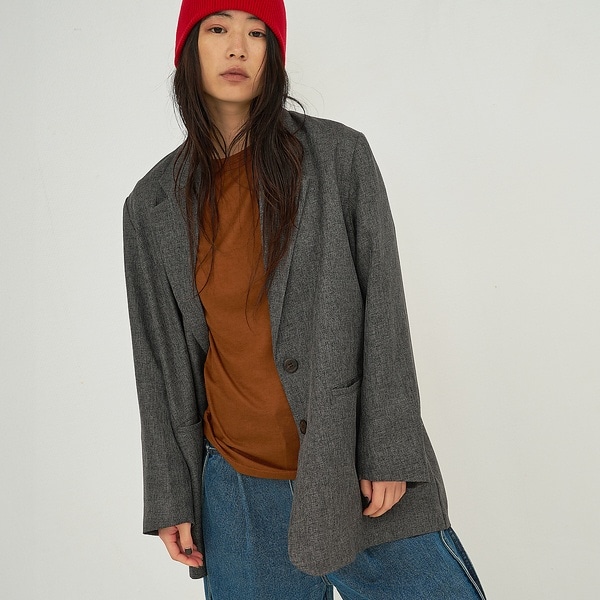 ノミネ（NOMINE）/【ユニセックス】オーバーサイズ シャーク テーラードジャケット