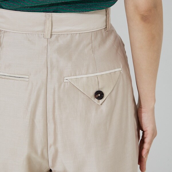 NOMINE ワイドパンツ 新品タグ付き ノミネ（NOMINE）/【セットアップ着用可】シアー ワイドパンツの