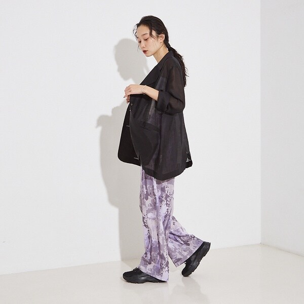 ノミネ（NOMINE）/シルキー シアー バックスリット ジャケットの通販は